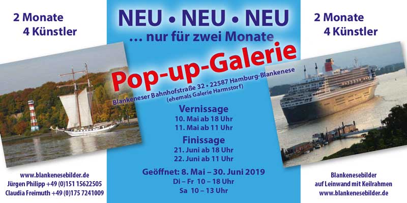 Pop-up-Galerie 4 Künstler 2019 Pop-up-Galerie 4 Künstler 2019